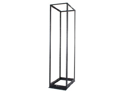 Picture of 4-Post Adjustable Depth Open Frame Network Rack - 48U, M6 Cage Nut Rails