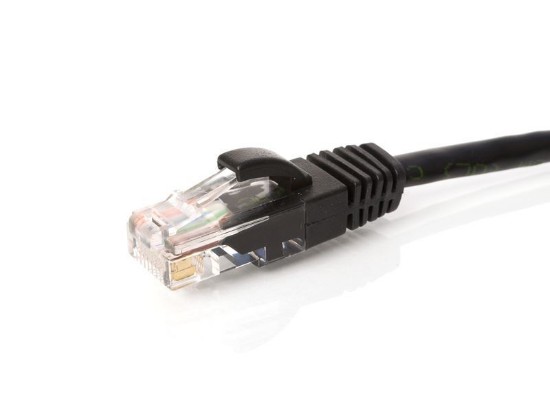 Picture of CAT5e Patch Cable - 2 FT, Black, Booted