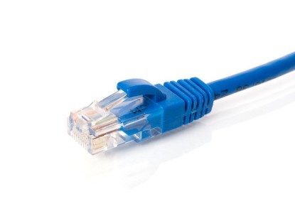 1 FT Booted CAT6 Network Patch Cable - Blue