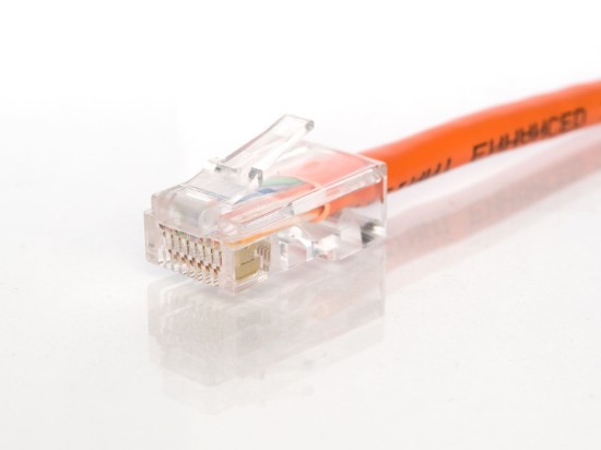 Picture of CAT5e Patch Cable - 25 FT, Orange, Assembled