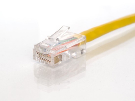 Picture of 100 ft Cat5e Patch Cable, Yellow (Assembled)
