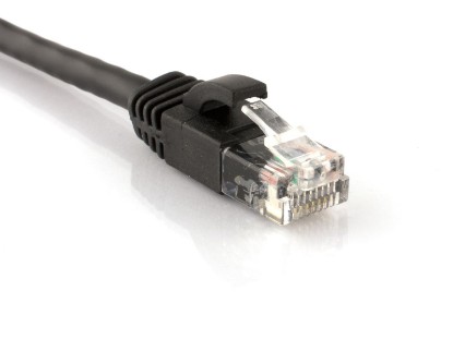 Picture of CAT6 Patch Cable - 1 FT, Black, Booted
