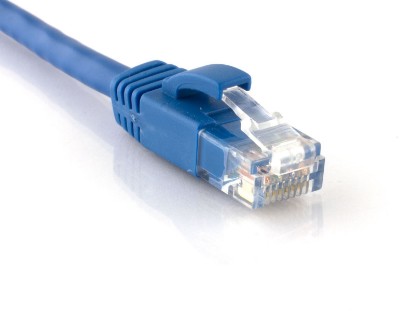Picture of CAT6 Patch Cable - 10 FT, Blue, Booted