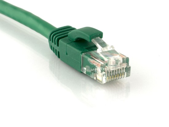 Picture of CAT6 Patch Cable - 2 FT, Green, Booted