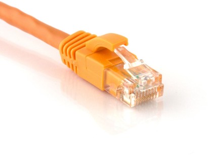 Picture of CAT6 Patch Cable - 1 FT, Orange, Booted