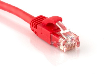 Picture of CAT6 Patch Cable - 1 FT, Red, Booted