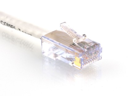 Picture of Cat6 Ethernet Patch Cable, 100 ft, White, Assembled