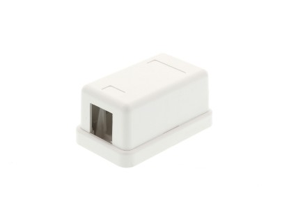 Picture of 1 Port Surface Mount Box - White