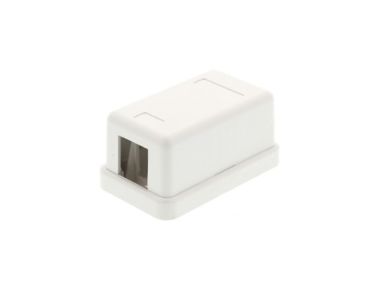 Picture of 1 Port Surface Mount Box - White