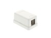 Picture of 1 Port Surface Mount Box - White