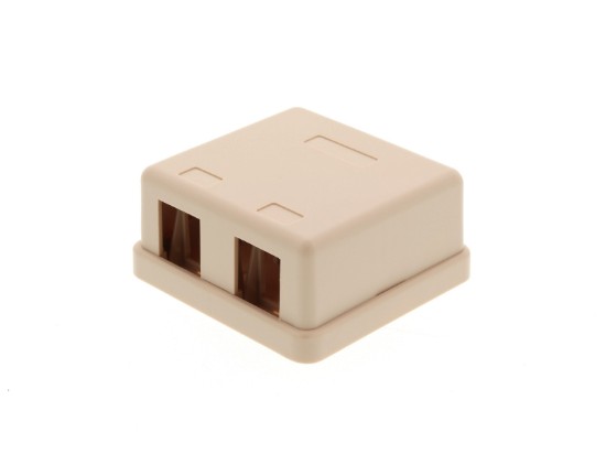 Picture of 2 Port Surface Mount Box - Ivory