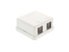 Picture of 2 Port Surface Mount Box - White