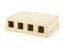 Picture of 4 Port Surface Mount Box - Ivory