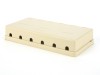 Picture of 6 Port Surface Mount Box - Ivory