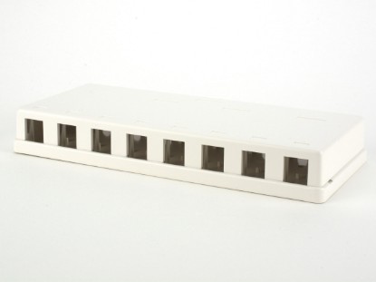 Picture of 8 Port Surface Mount Box - White