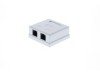 Picture of Surface Mount Box with CAT5e 110 Punch Down Terminals -Dual  RJ45 - 8 Conductor