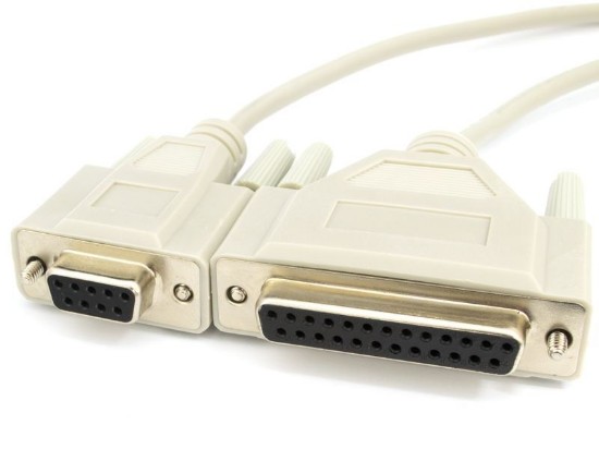 Picture of 6 FT AT Modem Cable - DB9 Female to DB25 Female