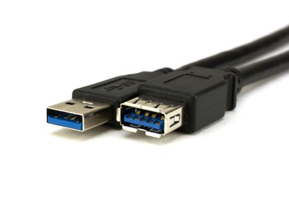 Picture of USB 3.0 SuperSpeed Cable A to A M/F - 3 FT