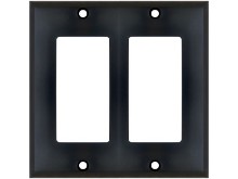 Picture of Dual Gang Decorex Wall Plate - Black