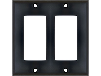 Picture of Dual Gang Decorex Wall Plate - Black