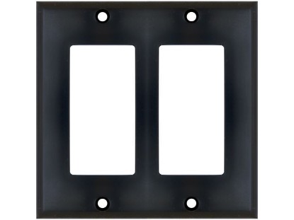Picture of Dual Gang Decorex Wall Plate - Black