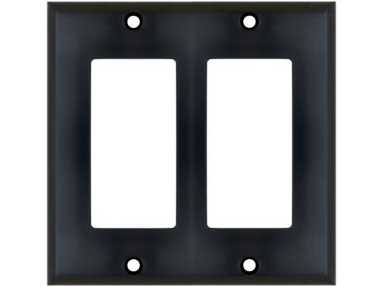 Picture of Dual Gang Decorex Wall Plate - Black