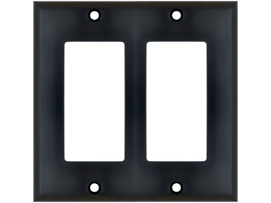 Picture of Dual Gang Decorex Wall Plate - Black