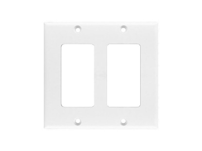 Picture of Dual Gang Decorex Wall Plate - White