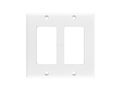 Picture of Dual Gang Decorex Wall Plate - White