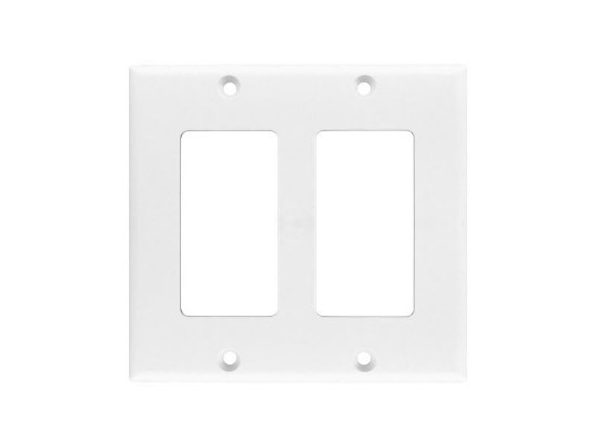 Picture of Dual Gang Decorex Wall Plate - White