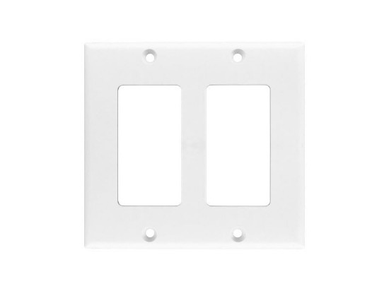 Picture of Dual Gang Decorex Wall Plate - White