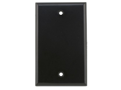 Picture of Blank Keystone Faceplate - Single Gang - Black