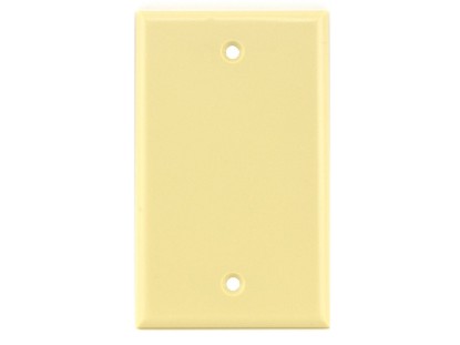 Picture of Blank Keystone Faceplate - Single Gang - Ivory