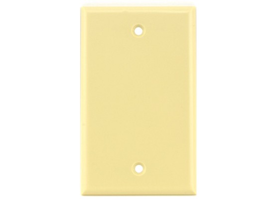 Picture of Blank Keystone Faceplate - Single Gang - Ivory