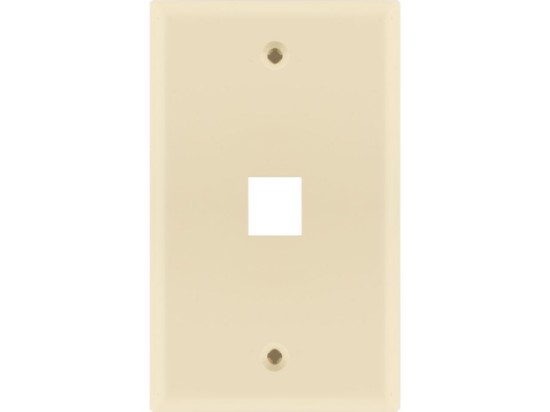 Picture of 1 Port Keystone Faceplate - Single Gang - Almond