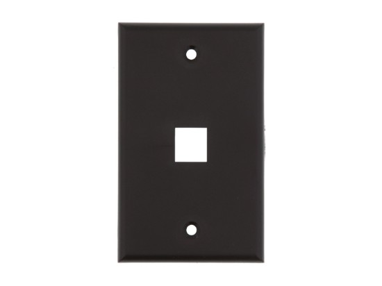 Picture of 1 Port Keystone Faceplate - Single Gang - Black