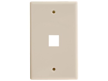 Picture of 1 Port Keystone Faceplate - Single Gang - Ivory