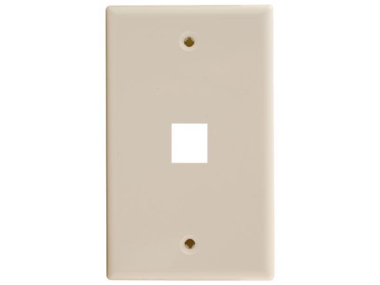 Picture of 1 Port Keystone Faceplate - Single Gang - Ivory