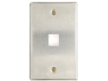 Picture of 1 Port Stainless Steel Keystone Faceplate