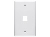 Picture of 1 Port Keystone Faceplate - Single Gang - White