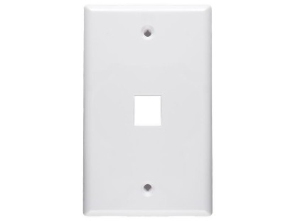 Picture of 1 Port Keystone Faceplate - Single Gang - White