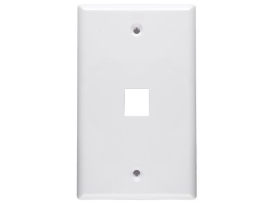 Picture of 1 Port Keystone Faceplate - Single Gang - White