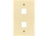 Picture of 2 Port Keystone Faceplate - Single Gang - Almond