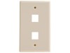 Picture of 2 Port Keystone Faceplate - Single Gang - Ivory