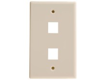 Picture of 2 Port Keystone Faceplate - Single Gang - Ivory