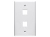 Picture of 2 Port Keystone Faceplate - Single Gang - White