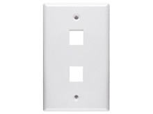 Picture of 2 Port Keystone Faceplate - Single Gang - White