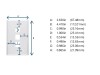 Picture of 3 Port Keystone Faceplate - Single Gang - Ivory