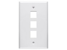 Picture of 3 Port Keystone Faceplate - Single Gang - White