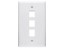 Picture of 3 Port Keystone Faceplate - Single Gang - White
